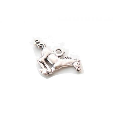 Zawieszka metalowa Charms ScrapBerry's Koń Srebro, 18mm
